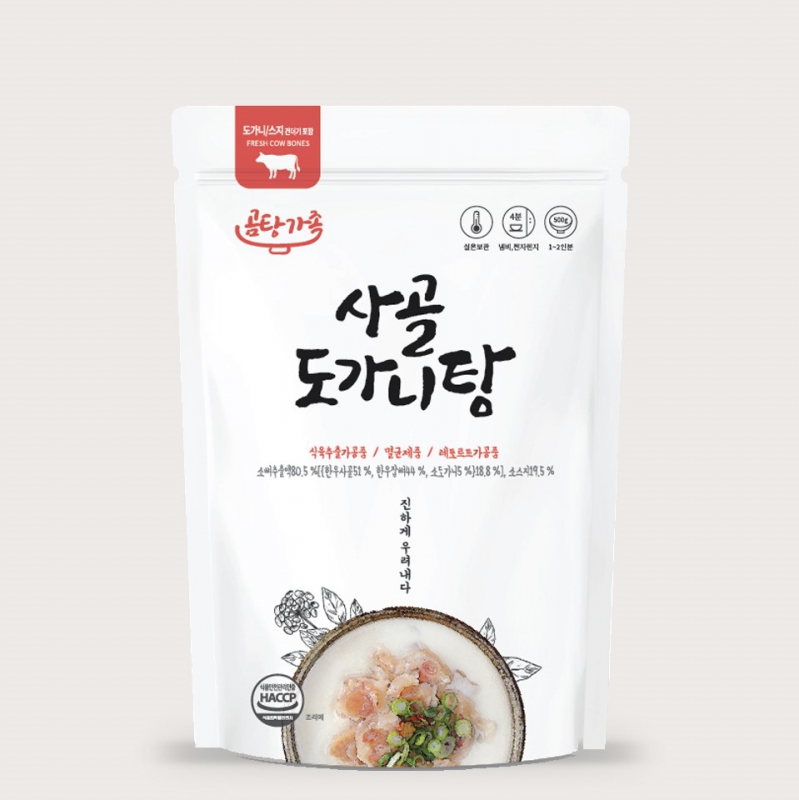 곰탕가족 사골 도가니탕 500g 상품이미지