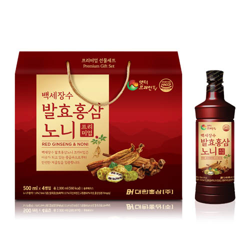 [대한홍삼] 발효홍삼 노니 프리미엄  500ml*4병