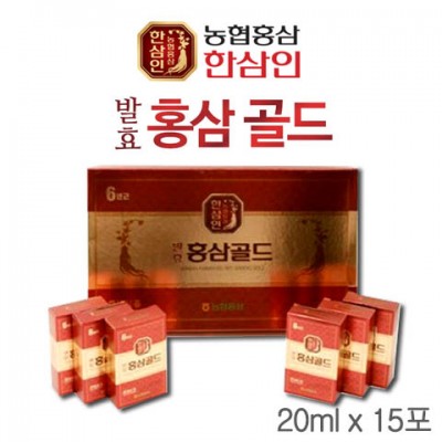 [한삼인] 발효홍삼골드 20ml x 15포