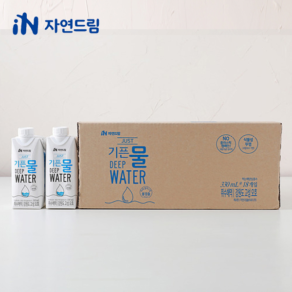 자연드림 JUST 기픈물 330ml x 18개입 상품이미지