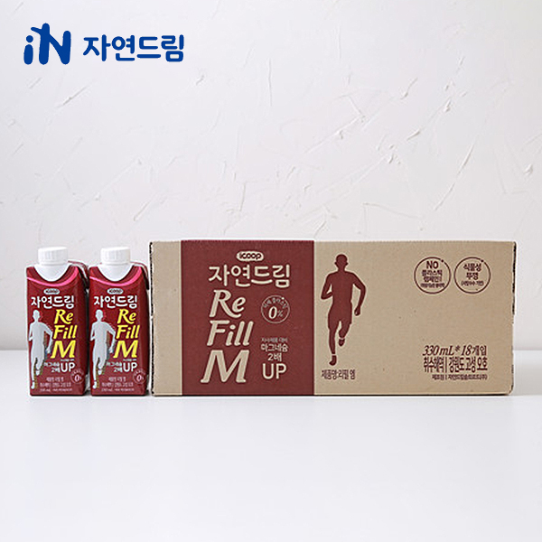 자연드림 리필엠 330ml x 18개입