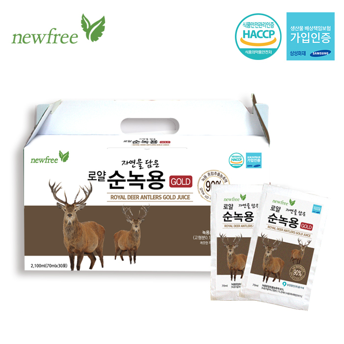 뉴프리 로얄 자연을 담은 순녹용 골드70ml x 30포