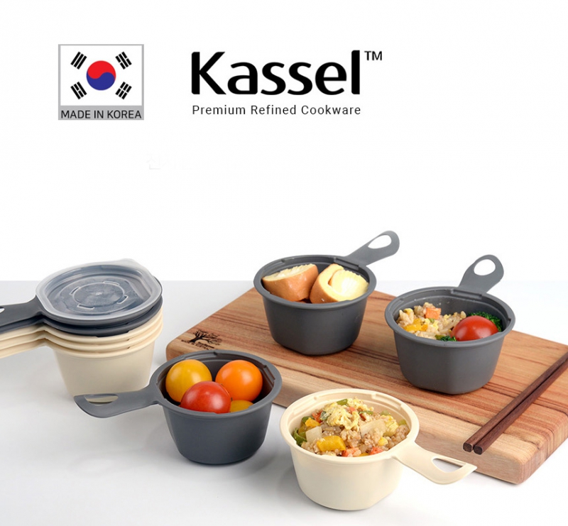 카셀 [Kassel] 국내생산 퓨어린 다용도(햇밥용기 레저용) 손잡이 용기 275ml- 6종12p세트 상품이미지