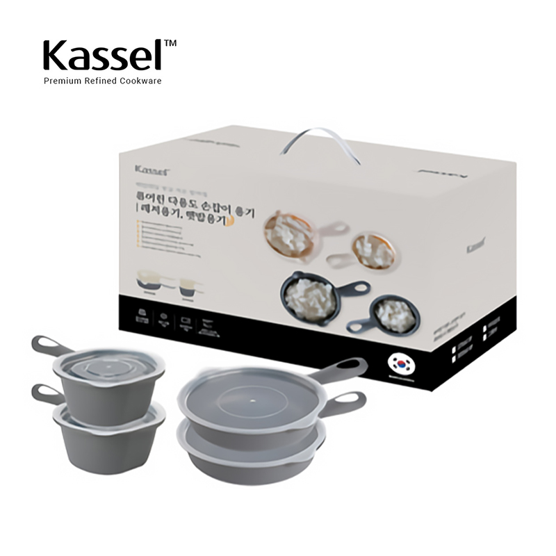 [Kassel]  카셀 국내생산 퓨어린 다용도(햇밥용기, 레저용기) 손잡이 용기- 혼합4종세트 (500ml- 2종4p세트 + 275ml- 2종4p 혼합세트)-낮은박스 상품이미지