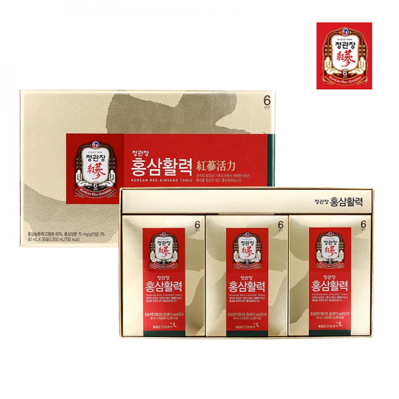 정관장 홍삼활력 40ml*30포 +정품쇼핑백 상품이미지