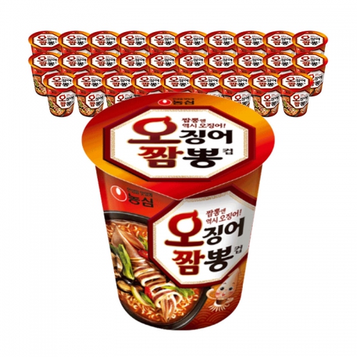 오징어짬뽕컵, 67g, 30개(유통기한 09.27일 까지)