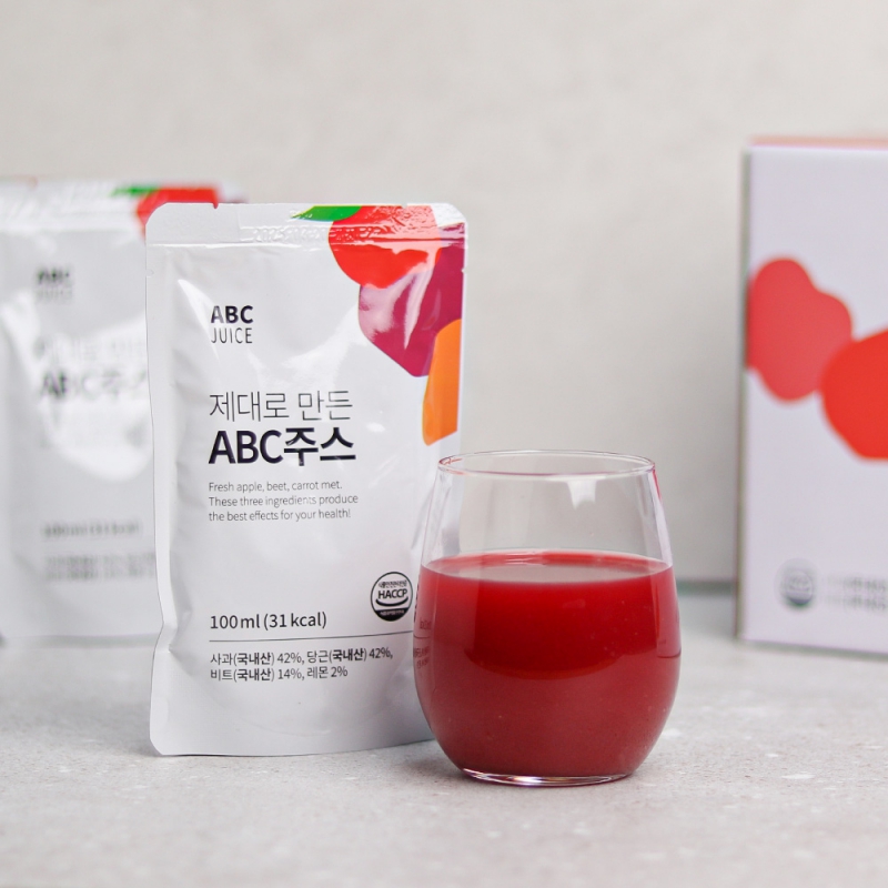 김재식헬스푸드 제대로 만든 ABC주스 100ml 30팩 x 1박스,2박스 상품이미지