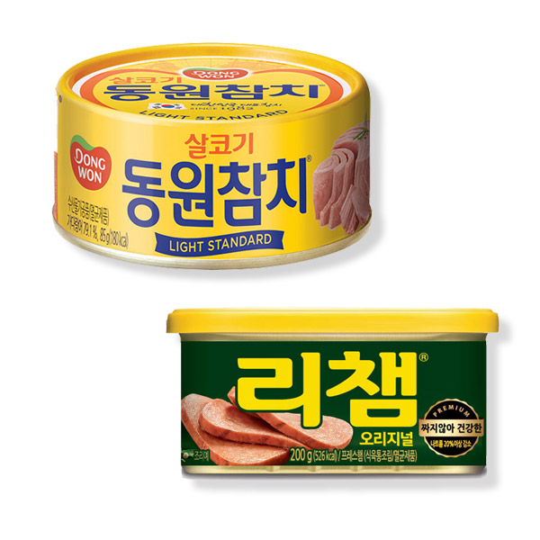 [동원] 라이트 스탠다드 참치 85g×5캔 + 리챔 200g×5캔 상품이미지