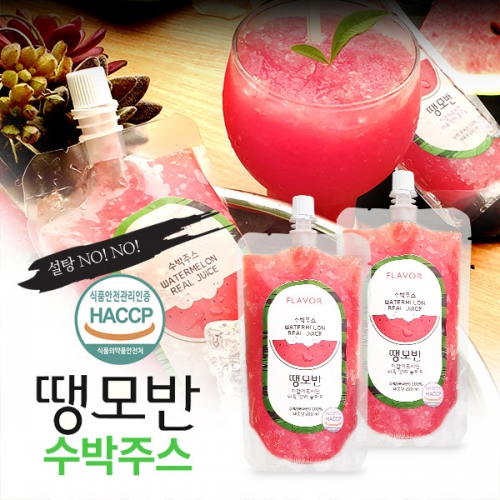 [땡모반] 100% 국내산 리얼 수박주스 200ml×10개입