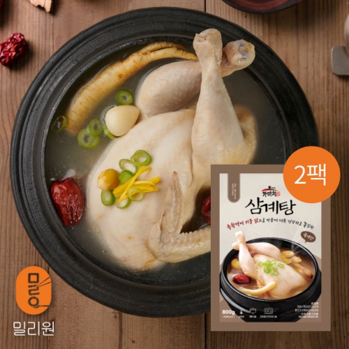 [가마치통닭] 밀리원 유황먹여 키운 삼계탕 800g×2팩