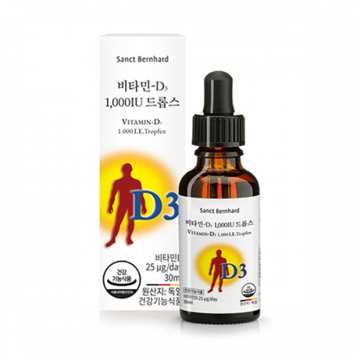 [상트베른하르트] 비타민D3 1000IU 드롭스 30ml x 1병 (약 1160회분)
