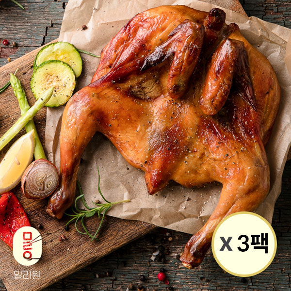 [가마치통닭] 에어프라이어 간편조리 훈제 치킨 600g×3팩 상품이미지