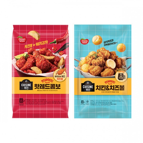 [동원] 퀴진 인싸이드 핫레드콤보 510g+인싸이드 치킨&치즈볼 470g