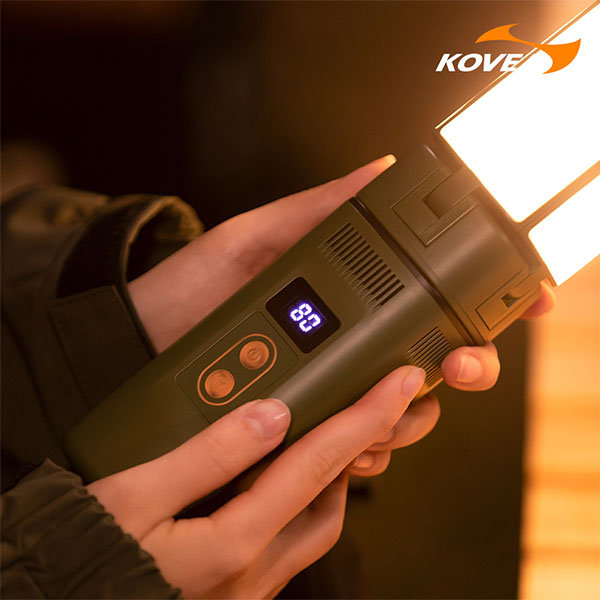 [코베아] 블루투스 스피커 LED 라이트 캠핑 랜턴 (KECQ9LD-02/6단계 LED라이트/보조배터리) 상품이미지