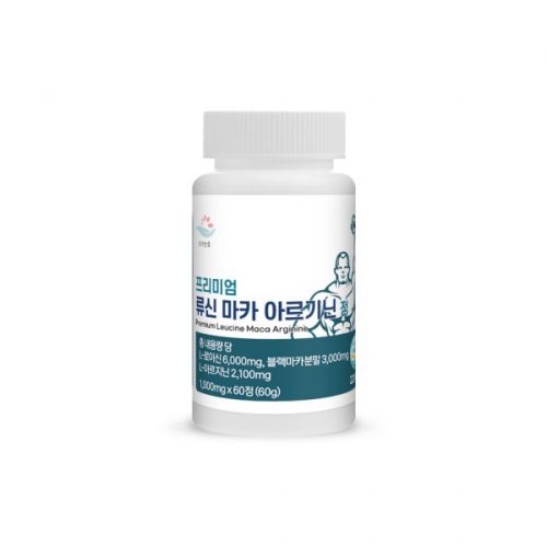 [순수한줌] 프리미엄 류신 마카 아르기닌 정 1000mg 60정