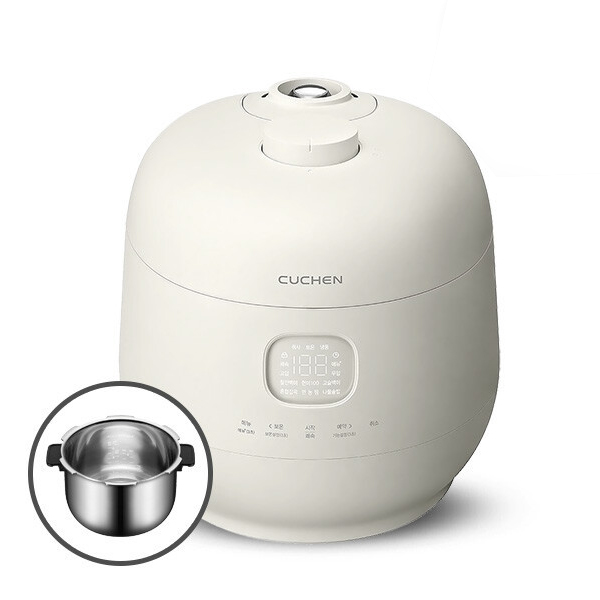 [쿠첸] 3인용 브레인 mini IH압력밥솥(CRT-WS0340TW)풀스테인리스내솥 상품이미지