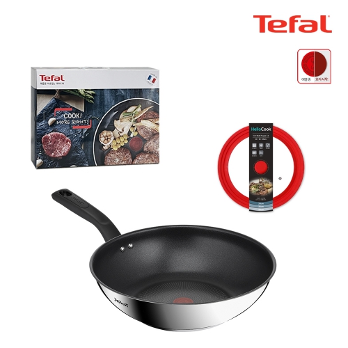 [테팔] IH 딜리셔스 궁중팬 28+멀티뚜껑(레드)