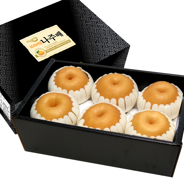 지브로와 프리미엄 비단고을 나주 배 5kg~7.5kg 고급박스 부직포 포장 상품이미지