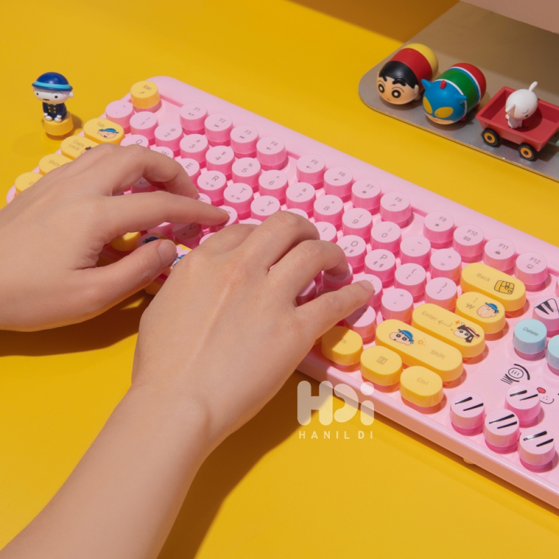 짱구 무선 키보드 유치원 저소음 멤브레인 아이패드 태블릿 (CSC-M02) 상품이미지