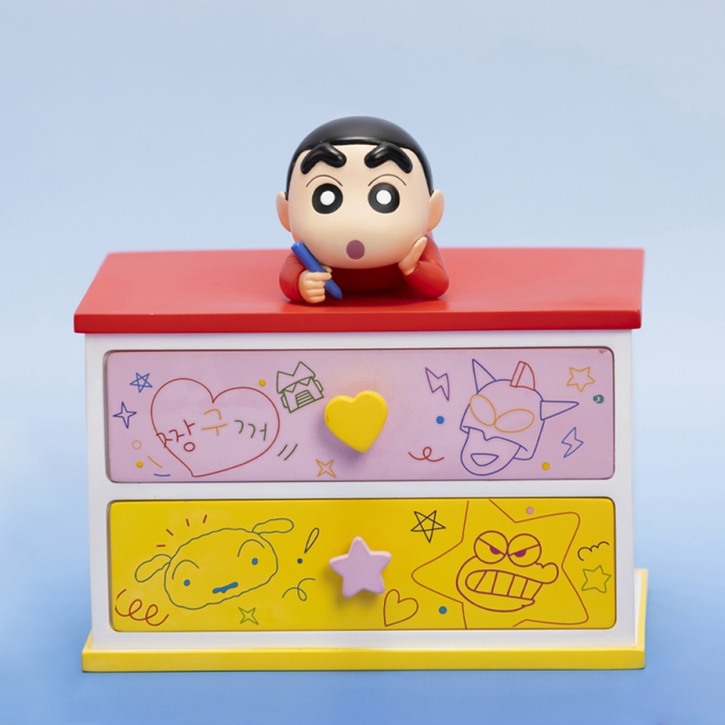 [레토] 짱구 데스크 오거나이저 책상 서랍 수납 정리함 2단 (CSC-SR01) 상품이미지