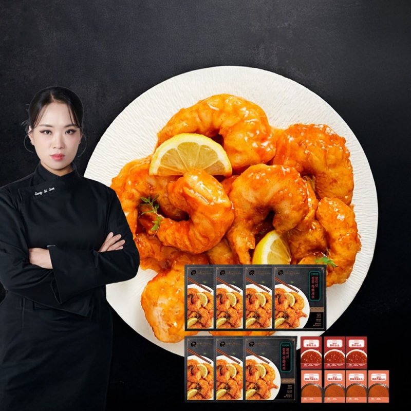 전통 중화 새우 200g x 7팩 (소스 7팩 증정) 16일 16시 상품이미지