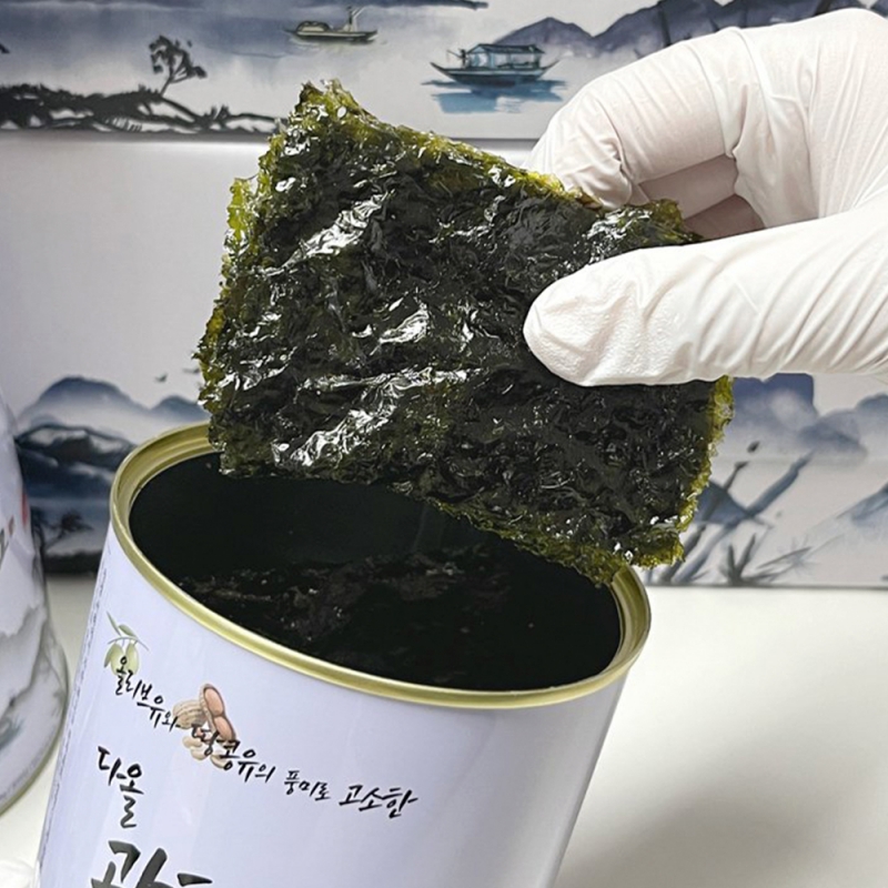 지브로와 다올 광천김 캔세트 VIP 3호 36g X 3캔 고급 선물박스 포장 23일 16시 상품이미지