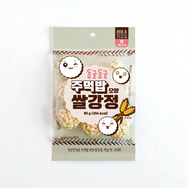 지브로와 옛날 추억의 그맛 주먹밥 쌀강정 80g X 5봉 상품이미지