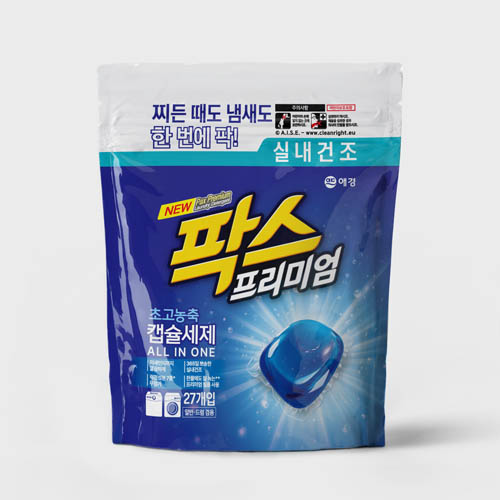 [애경] 팍스 실내건조 캡슐세제 27입 상품이미지
