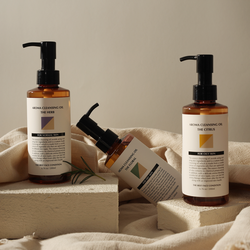 소소코 블랙헤드 제거 피지제거 모공관리 아로마 딥 클렌징오일 피부타입별 200ml 상품이미지