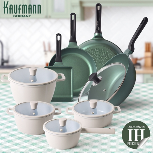 [카우프만] 올리브그린 주방 13P 세트(G형) KOIC-G13P