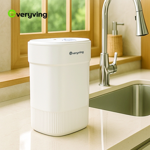 [에브리빙] 밀폐형 음식물 쓰레기통 3L Lime-9030W