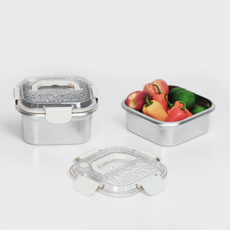 [풀블랭크] 멀티 킵 스텐밀폐용기 1800ml + 2300ml 2종 상품이미지