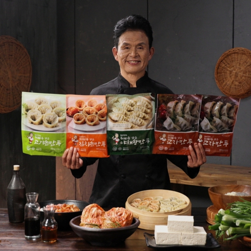 [최만순] 약선요리연구소 복을 담은 김치 교자 고기 야채 만두 1세트 116 알 + 사골 육수 3개 11일 16시