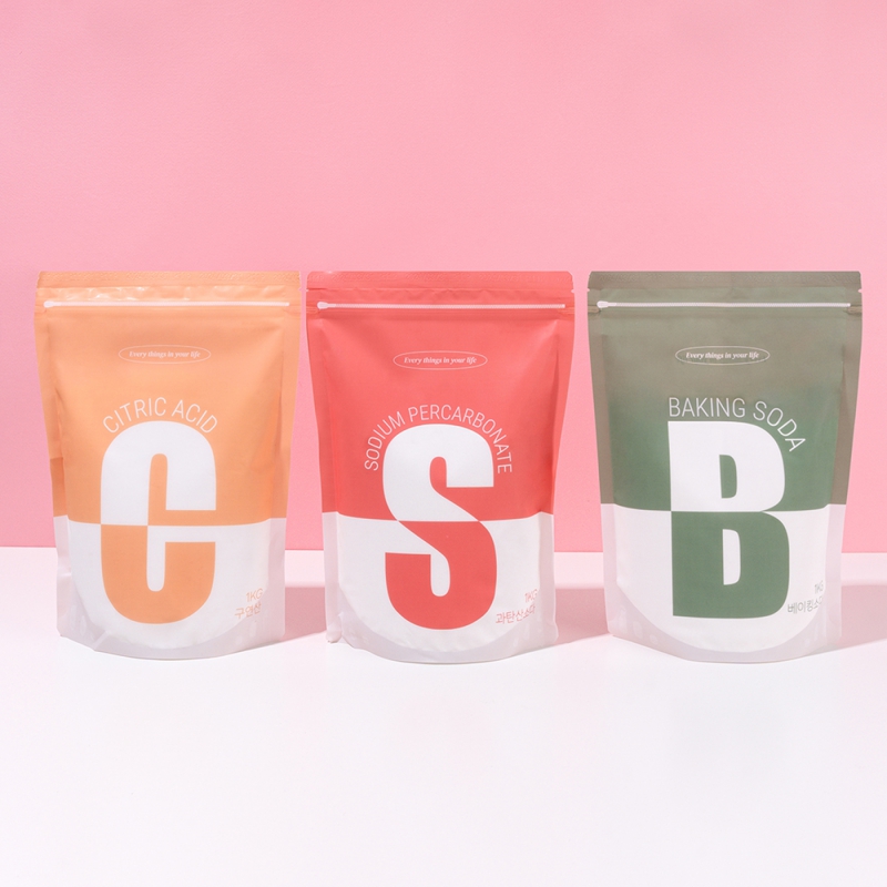 [VISLEY](1+1구성)베이킹소다,과탄산소다,구연산 1kg 모음 상품이미지