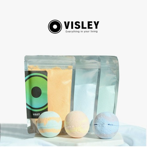 [VISLEY] 버블 더스트 입욕제 파우더 300g 3종 모음