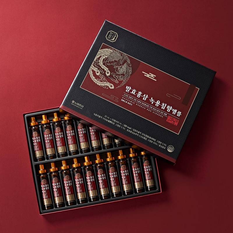 [농협홍삼 한삼인] 발효홍삼 녹용침향앰플 20g x 20병 (쇼핑백 포함) 5일 16시 상품이미지