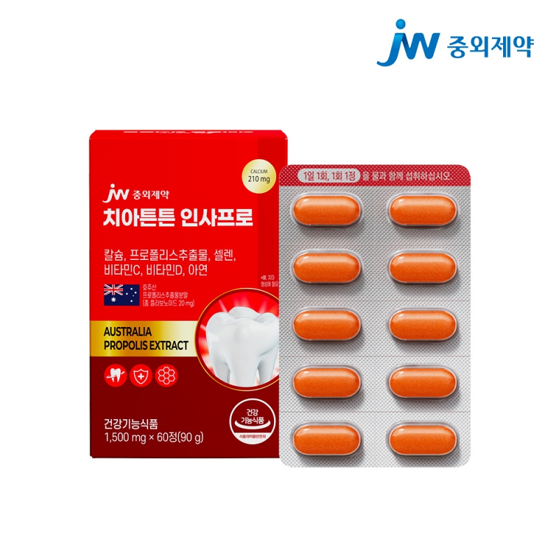 JW중외제약 치아튼튼 인사프로 1500mg 60정 상품이미지