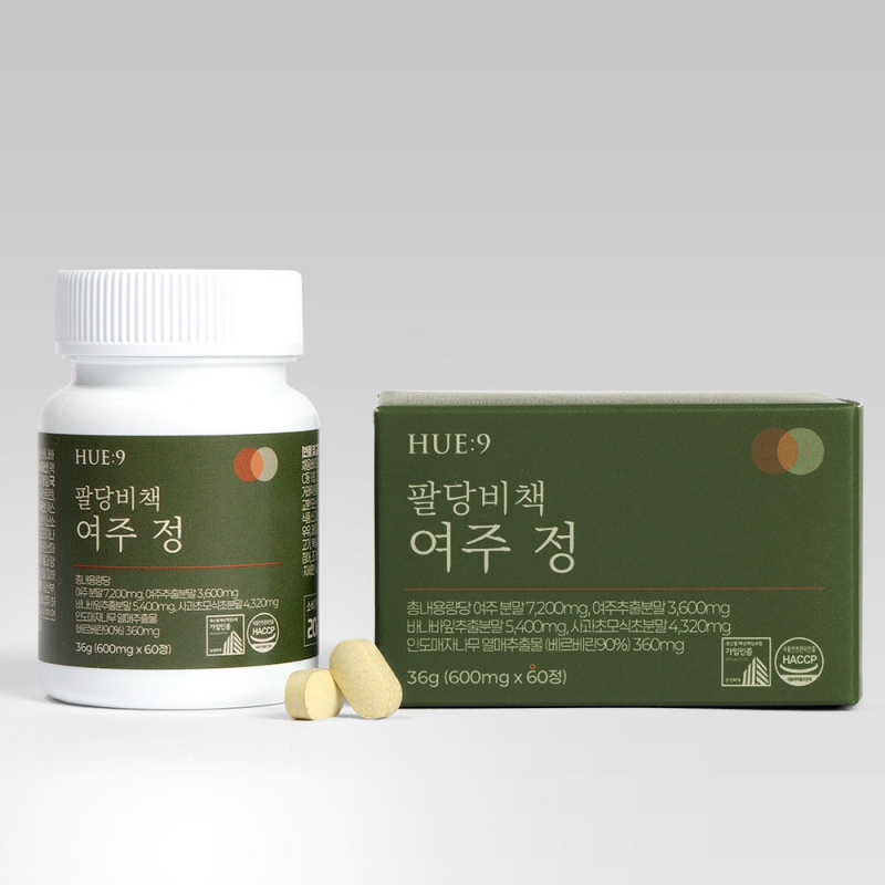 [HUE9](1+1)6가지 재료를 더한 유기농 여주정 600mg x 60정 상품이미지