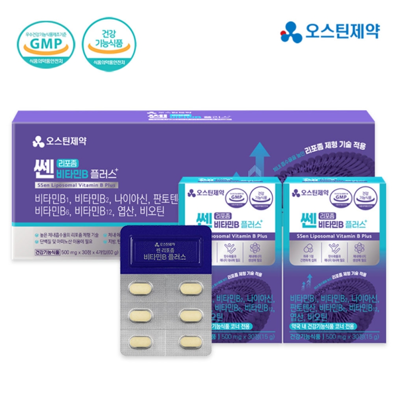 오스틴제약 쎈 리포좀 비타민B 플러스 500mg X 120정 상품이미지