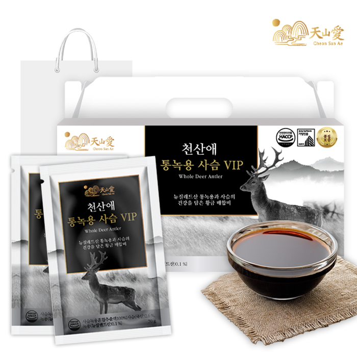 천산애 통녹용 사슴VIP 70g x 30포 (쇼핑백 포함) 상품이미지