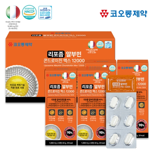 코오롱제약 리포좀 알부민 콘드로이친 맥스 12000 1,000mg x 120정