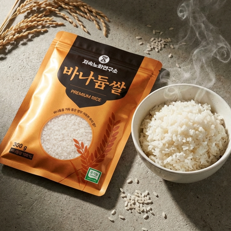 저속노화연구소 최만순의 친환경 유기농 바나듐쌀 300g × 6EA 상품이미지