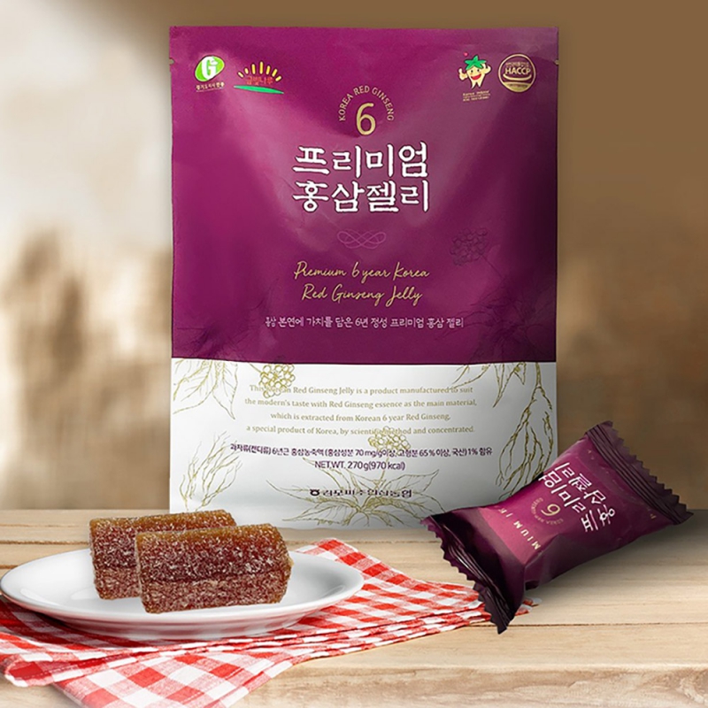 [인삼농협] 6년근 프리미엄 홍삼 젤리 (1+1 / 270g) 외 1종 상품이미지
