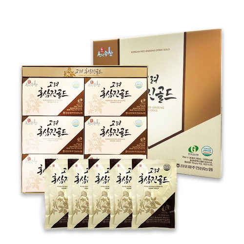 [인삼농협] 6년근 홍삼진 골드 (70ml × 30포) 외 1종