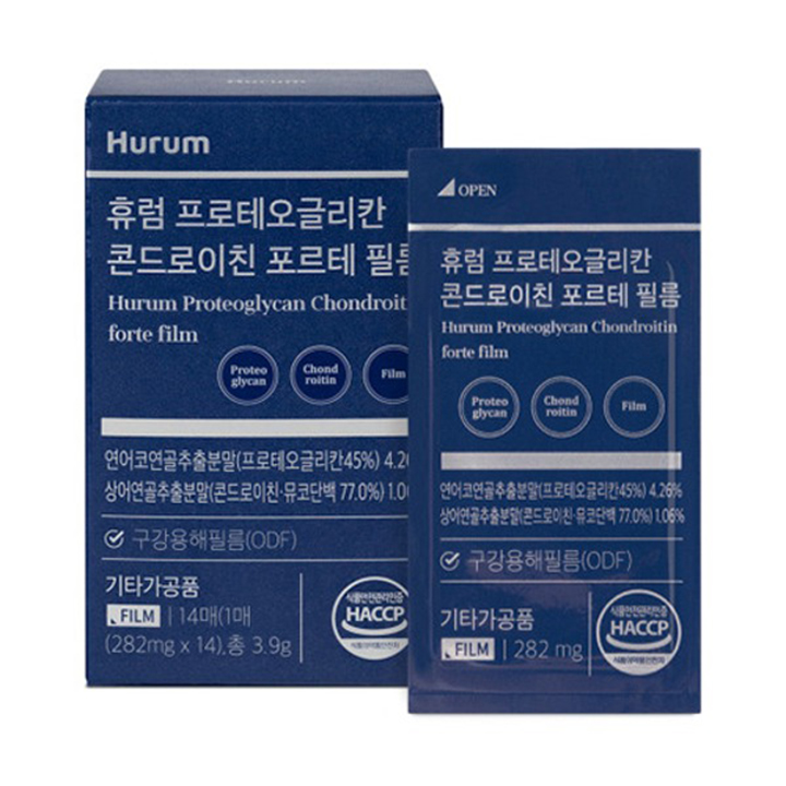 [Hurum] (1+1) 프로테오글리칸 콘드로이친 필름  282mg x 14매  상품이미지