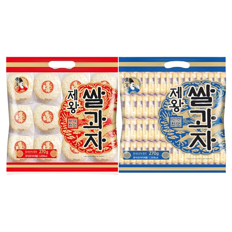 [공동구매] (1+1) 트레이더x 입점 쌀과자 270g 2종 모음 상품이미지