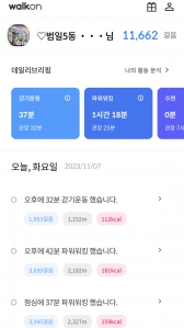 11.600보 걷기