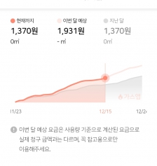 가스요금 실시간