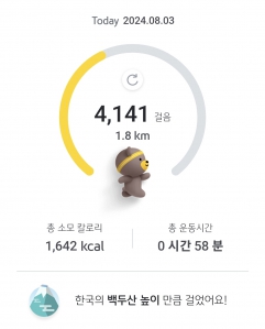 매일 걷기 챌린지 8월 3일