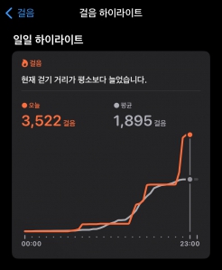 오늘도 걷기 완료!